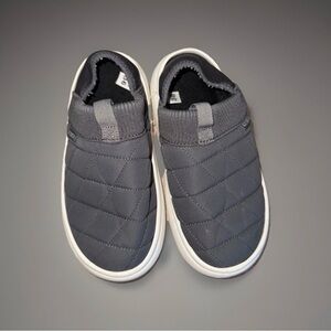 Gray Quilted Slip-On Sneakers